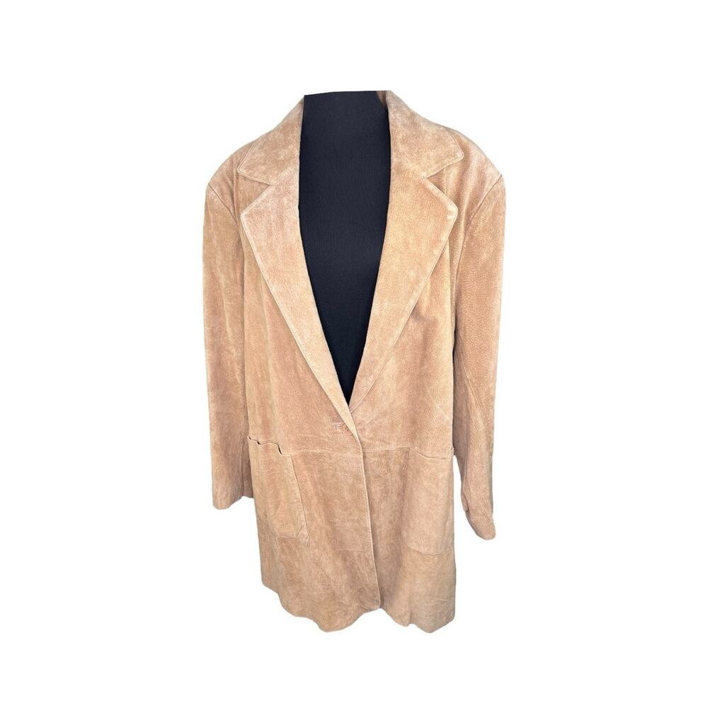 Vintage Roaman's‎ Leather Jacket Womens Plus Size (B6) ~ 16/18 Camel NWT